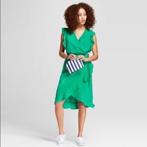 A New Day Green Ruffle Dress
